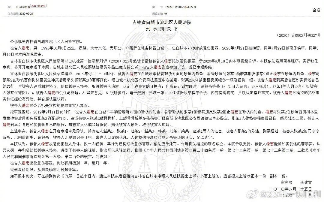 潘宏是否有刑事犯罪记录，探究与分析